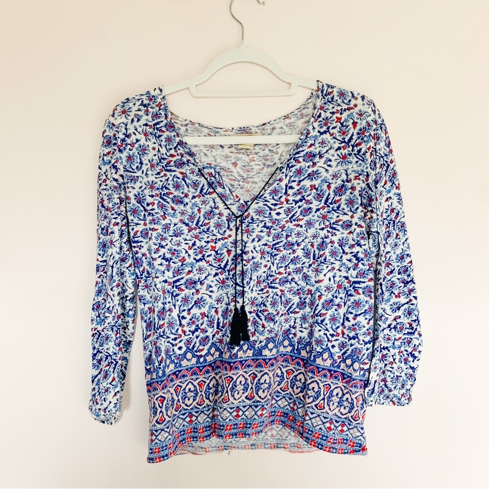 Lucky Brand Paisley Blouse